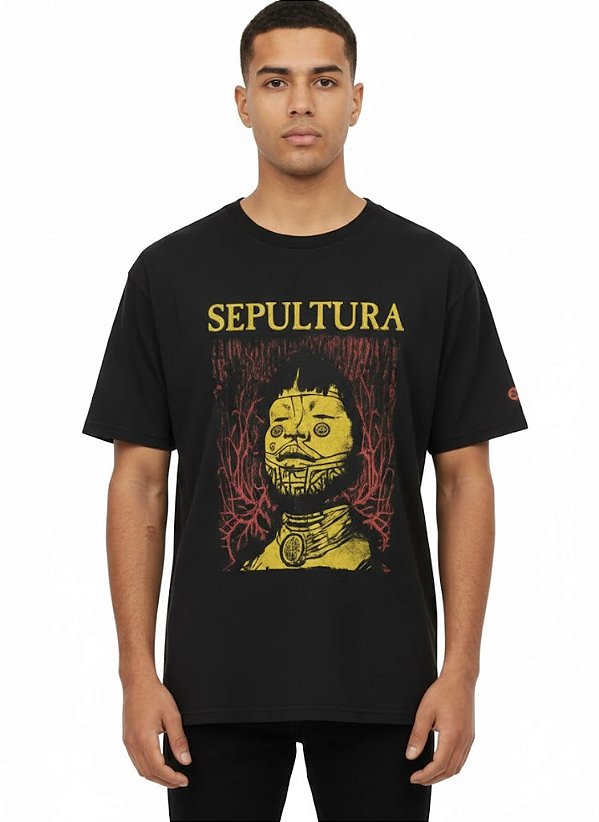 Camiseta LP Preta Sepultura