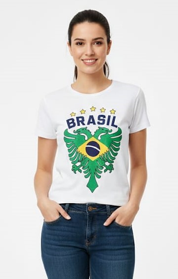 Baby look Cavalera Brasil Águia