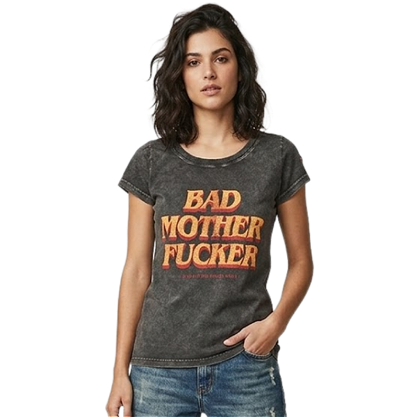 Camiseta LP Estonada Baby Look Bad Mother Fucker