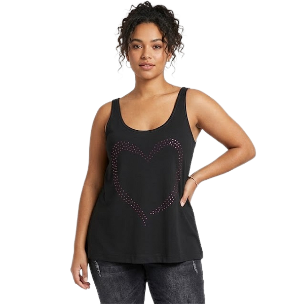 Regata NR Estonada Coração c/ Pedraria