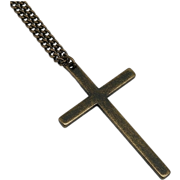 Colar Corrente Cruz Alongada
