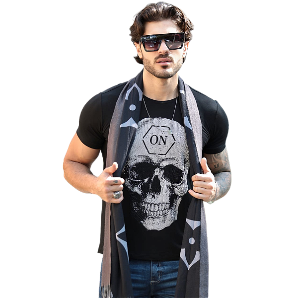 Camiseta RC Skull On c/ Strass