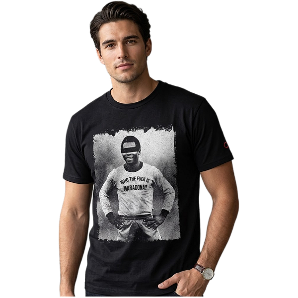 Camiseta LP Preta Who The Fuck Is Maradona Ed. Limitada