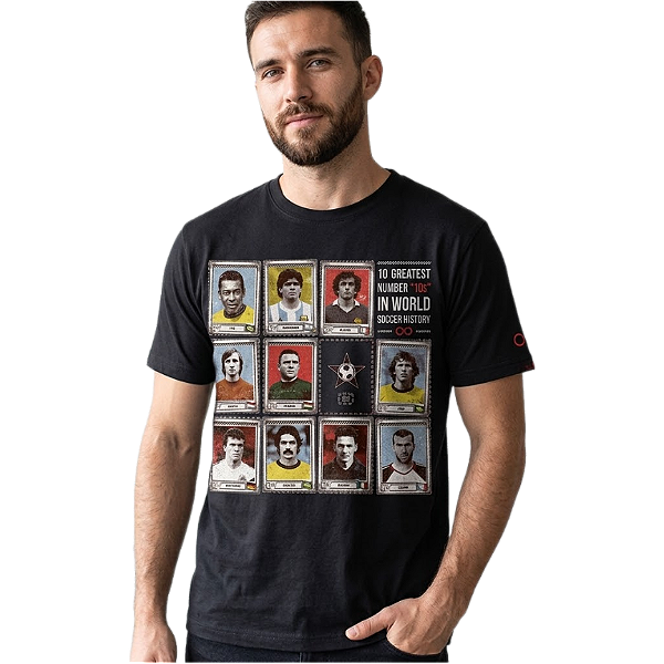 Camiseta LP Preta Legends of Soccer Ed. Limitada