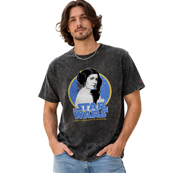 Camiseta LP Estonada Princesa Leia Star Wars