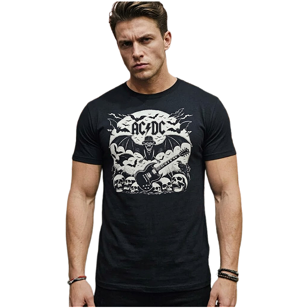 Camiseta RC Ac/Dc Bat Skull