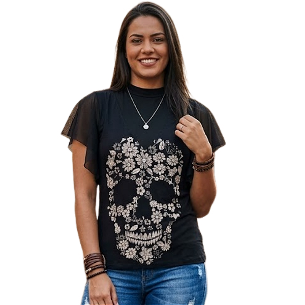 Camiseta RC Sull Flowers c/ Tule