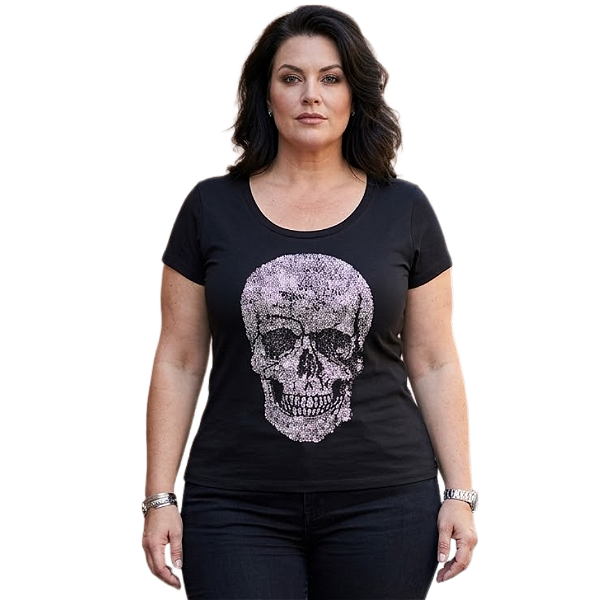 Camiseta RC Skull Strass