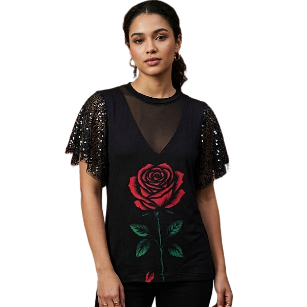 Camiseta RC Rosa com Tule