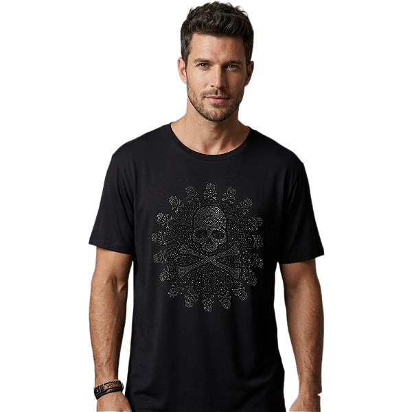 Camiseta RC Skulls c/ Strass