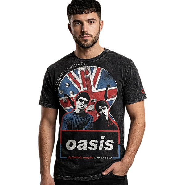 Camiseta LP Oasis Live On Tour