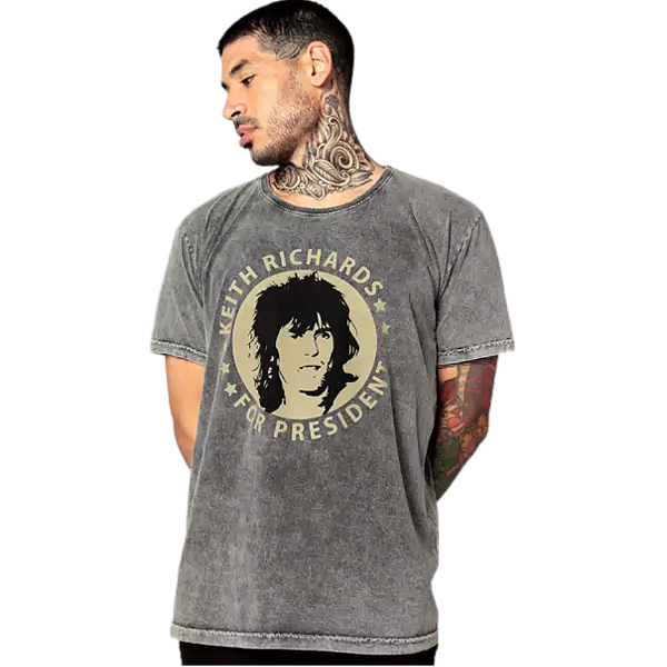 Camiseta LP Estonada Keith Richards For President