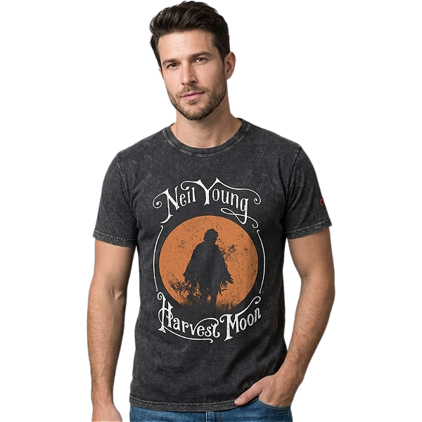 Camiseta LP Estonada Neil Young Harvest Moon
