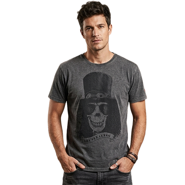 Camiseta LP Estonada Slash Skull