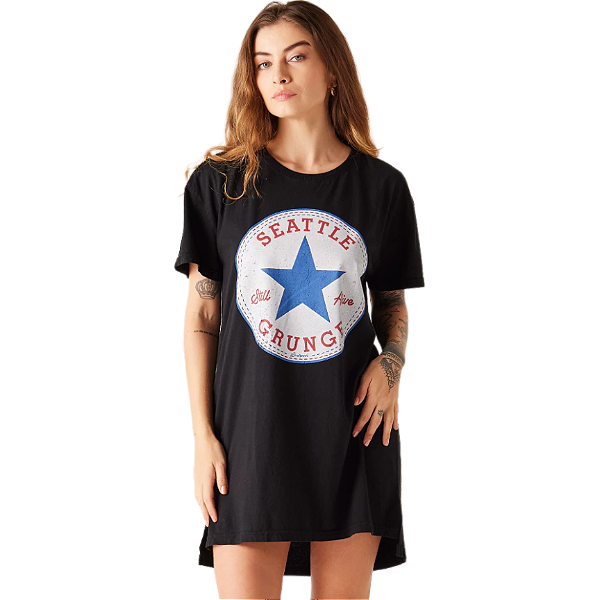 Camiseta LP Oversize Seatle Grunge