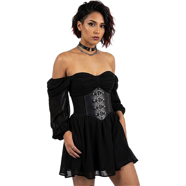 Corset Cinto Corpete Espartilho c/ Argolas