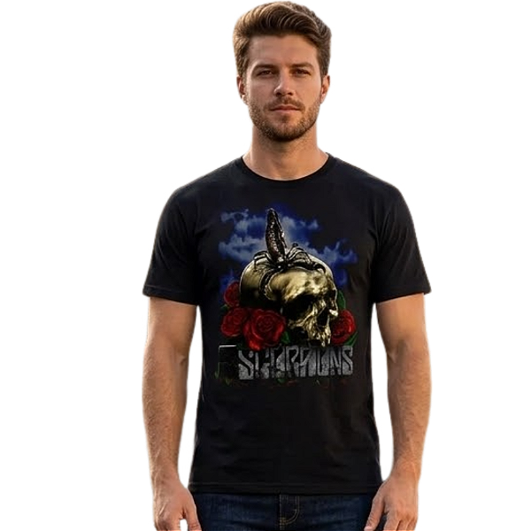 Camiseta Scorpions Skull