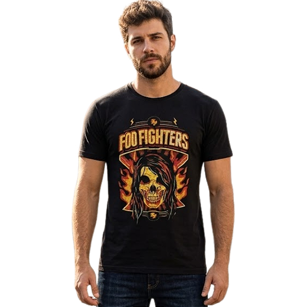 Camiseta Foo Fighters Fire