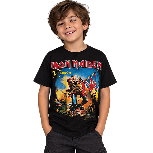 Camiseta Infantil Iron Maiden The Trooper