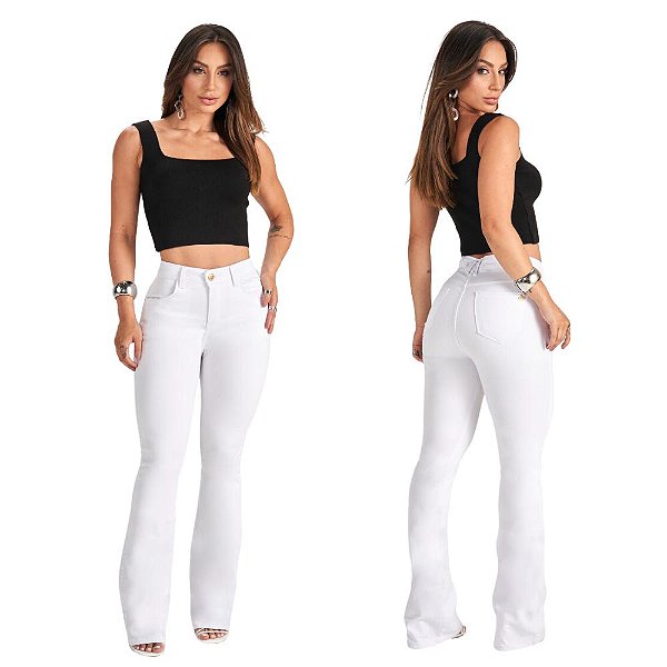 CALÇA FLARE CÓS ALTO 5179