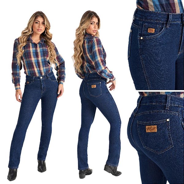CALÇA BOOT CUT CÓS ALTO 6184