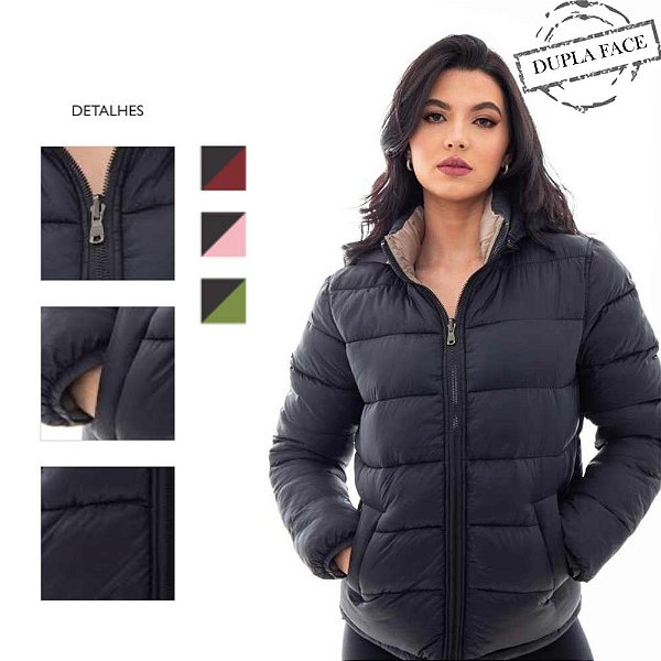 JAQUETA NYLON DUPLA FEM REF:2403