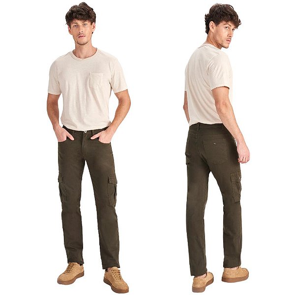 CALÇA CARGO VERDE 11175