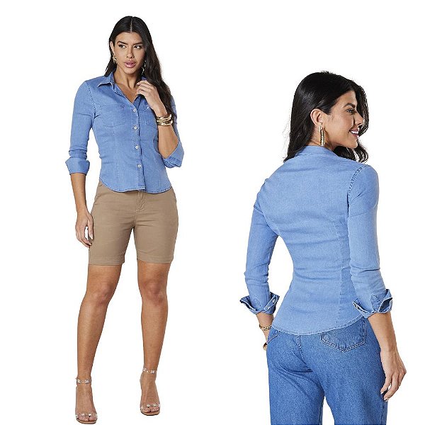 CAMISA SLIM MANGA LONGA 6380