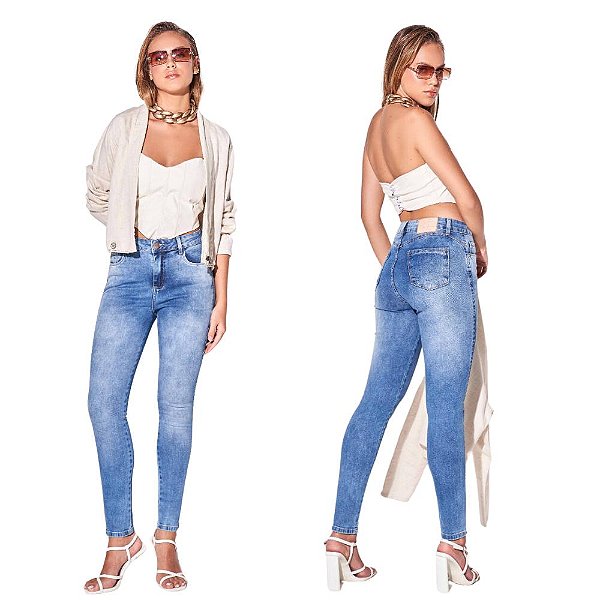 CALÇA SKIINY CÓS MEDIO UP 21356