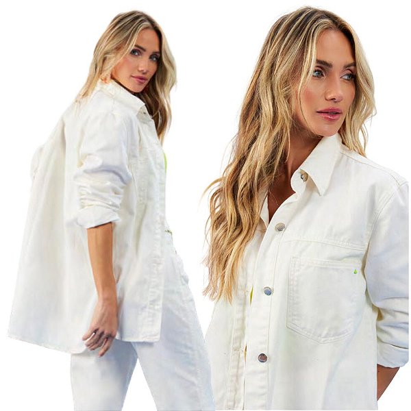 CAMISÃO JEANS CREME 21180