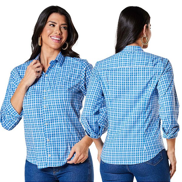 CAMISA SLIM MANGA LONGA XADREZ 6520