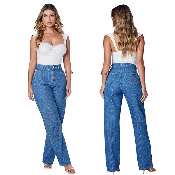 CALÇA RETA 100%ALGODÃO - TEEZZ 21735