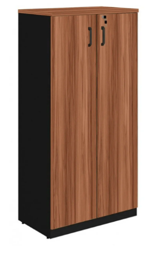 ARMÁRIO ALTO FECHADO COM 02 PORTAS - 1,61X0,80X0,45M - MALAGA/PRETO