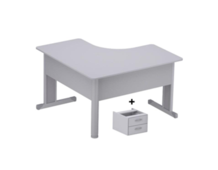 MESA COM TAMPO CONFECCIONADO EM MDF