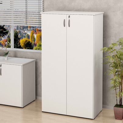 Armário Alto Fechado Com 2 Portas - Branco