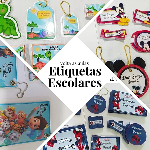 Etiquetas escolares