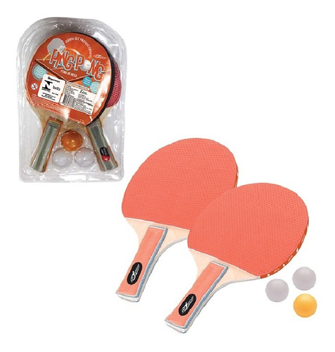 Kit 2 Raquete Tênis Mesa Ping Pong Profissional