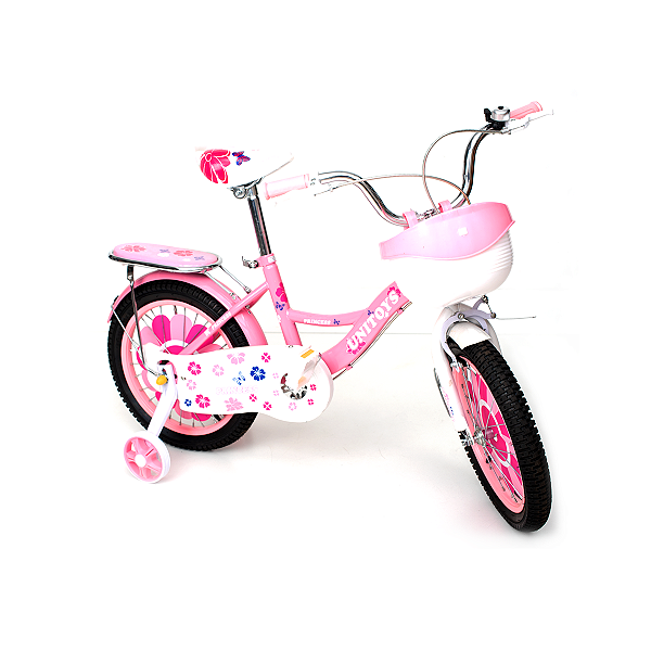 Bicicleta Infantil Menina Bike Princess Rosa Aro 14 Unitoys
