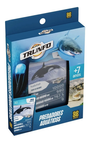 Jogo Super Trunfo Predadores Aquáticos - Grow
