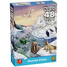 Puzzle Mundo Polar - 48 peças