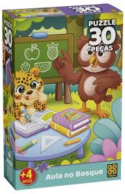 Puzzle Infantil Aula no Bosque - 30 peças