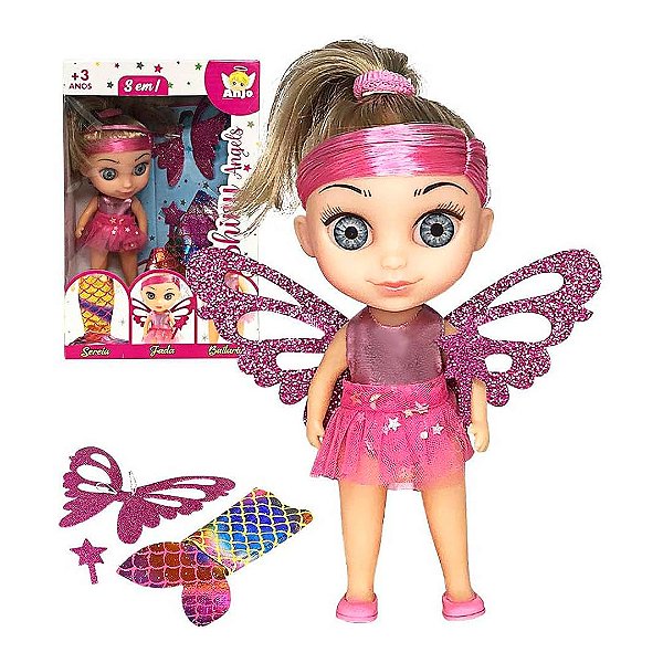 Boneca Sereia, Fada e bailarina - Shiny Angels