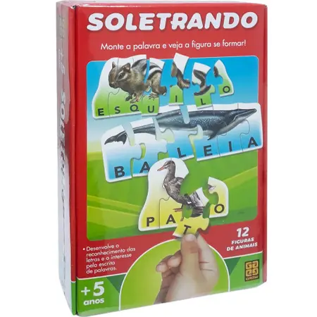 Jogo Infantil Soletrando com Animais Grow