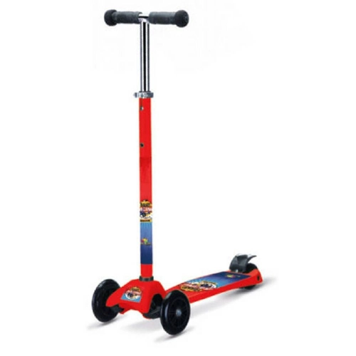 Patinete 4 Rodas Sem Luz Para Menina Funny Racing Art Brink Cor Vermelha