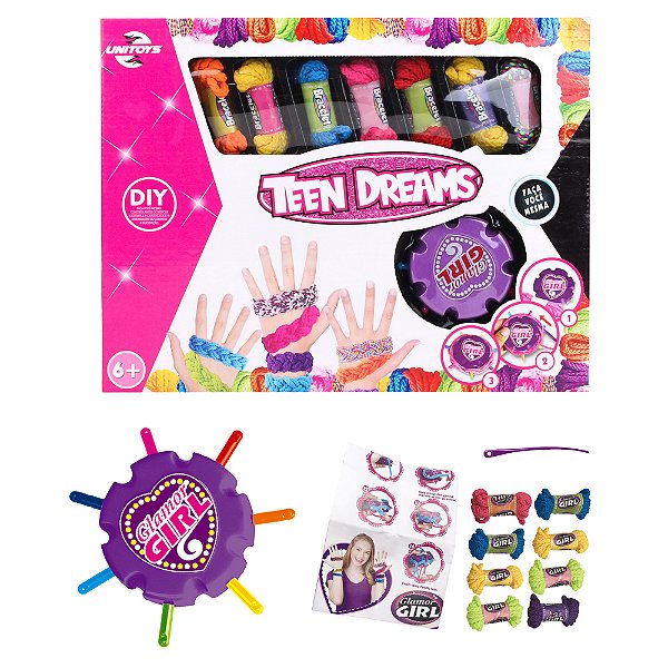 Brinquedo Kit Maquina de Pulseiras Teen Dreams Meninas