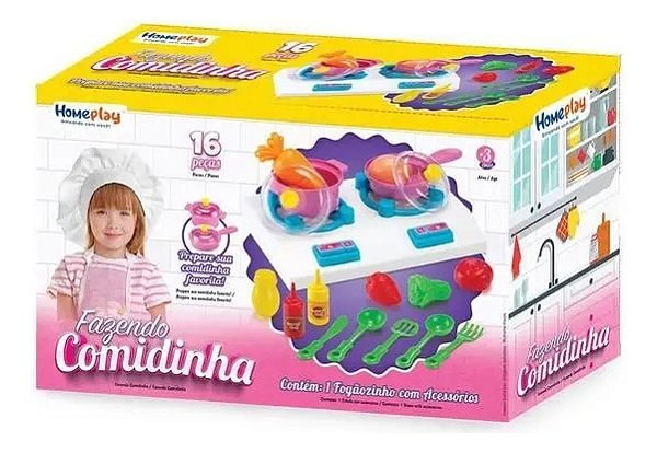 Mini Fogão - Brinquedo Fazendo Comidinha Homeplay