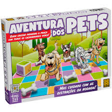 Jogo de Tabuleiro Aventura dos Pets