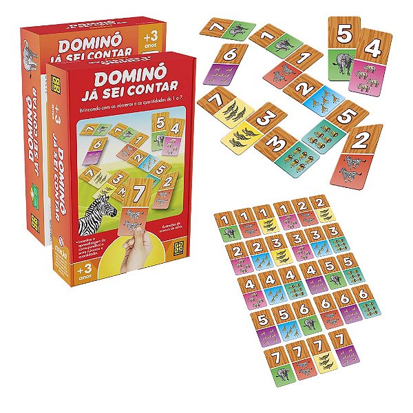 Jogo infantil Dominó já sei contar Grow