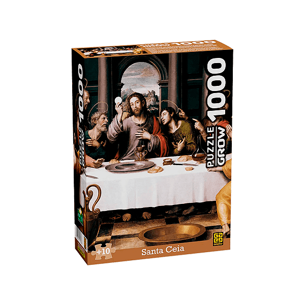 Quebra-Cabeça Santa Ceia 1000 Pçs Grow Pintura Juan de Juanes