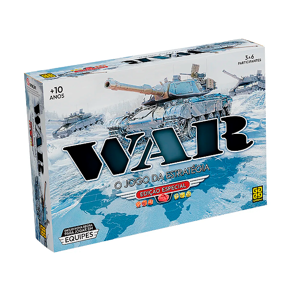 Jogo War Edição Especial Grow Jogo de Tabuleiro +10 anos